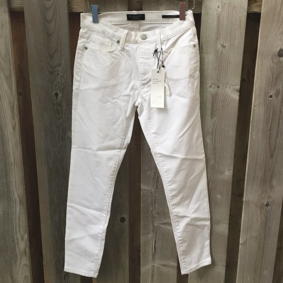 NWT Banana Republic skinny white jeans - size 25P - Picture 1 of 9